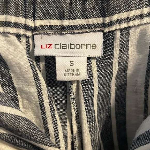 Liz Claiborne Navy and White Striped pants - Picture 4 of 4